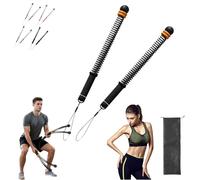 Fyozyon Adjustable Ropeless Battle Ropes, Battle Rope Ropeless, Weighted Cordless Battles Ropes for Home Gym, Non-slip Soft Handles & Shock-Absorbing Ends, For Cardio and Muscle Toning (Black)