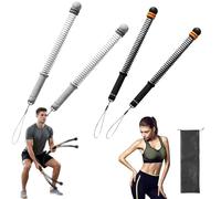 Fyozyon Adjustable Ropeless Battle Ropes, Battle Rope Ropeless, Weighted Cordless Battles Ropes for Home Gym, Non-slip Soft Handles & Shock-Absorbing Ends, For Cardio and Muscle Toning (Black+Gray)