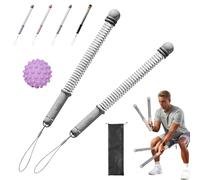 Fyozyon Adjustable Ropeless Battle Ropes, Battle Rope Ropeless, Weighted Cordless Battles Ropes, Non-slip Soft Handles & Shock-Absorbing Ends, For Cardio and Muscle Toning (Grey)