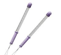 Fyozyon Adjustable Ropeless Battle Ropes Trainer, Adjustable Weighted Cordless Spring Battle Rope for Home & Gym, Multi-Functional Fitness Training Ropes for Strength & Conditioning (Purple)