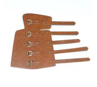 Fyozyon Archer Arm Bracers - Leather Wrist Guard, Steampunk Costume Gloves | Adjustable Cosplay Accessory Uses, Medieval Archer (Brown)