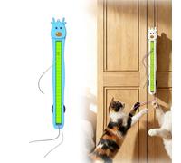 Fyozyon Auto Motion Flying Rope Cat Toy, Automatic Electric Flying Rope Toy, Automatic Electric Wall Mounted Interactive Cat Toys for Indoor Cats (Blue)