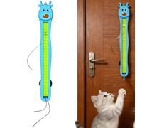 Fyozyon Auto Motion Flying Rope Cat Toy, Automatic Electric Wall Mounted Interactive Cat Toy for Indoor Cats (Blue+White) (Blue)