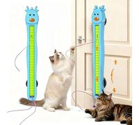 Fyozyon Auto Motion Flying Rope Cat Toy - Electric Wall Mounted Quiet Motor 360° Flexible String for Indoor Cats
