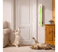 Fyozyon Auto Motion Flying Rope Cat Toy from Lazy to Crazy, Automatic Electric Wall Mounted Interactive Cat Toy for Indoor Cats, Hands-Free Motion, Boredom Relief & Daily Exercise (A+B) (A)