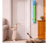 Fyozyon Auto Motion Flying Rope Cat Toy from Lazy to Crazy, Automatic Electric Wall Mounted Interactive Cat Toy for Indoor Cats, Hands-Free Motion, Boredom Relief & Daily Exercise (A+B) (B)