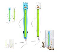 Fyozyon Auto Motion Flying Rope Cat Toy -from Lazy to Crazy, Automatic Electric Wall Mounted Interactive Cat Toy with Adhesive Mount, Flying Rope Design (#a+b)