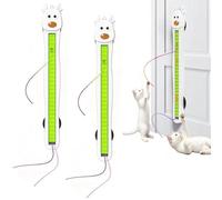 Fyozyon Auto Motion Flying Rope Cat Toy - from Lazy to Crazy, Automatic Electric Wall Mounted Interactive Cat Toy for Indoor Cats, Hands-Free Exercise, Boredom Relief & Daily Exercise (White) (Mix)