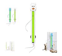 Fyozyon Auto Motion Flying Rope Cat Toy -from Lazy to Crazy, Automatic Electric Wall Mounted Interactive Cat Toy with Adhesive Mount, Flying Rope Design (#b)