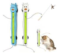 Fyozyon Auto Motion Flying Rope Cat Toy - from Lazy to Crazy, Wall Mounted Interactive Cat Toys, Hands-Free Play, Prey-Like Movement, Quiet & Pet-Safe Design
