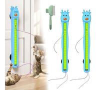 Fyozyon Auto Motion Flying Rope Cat Toy, Wall Mounted Interactive Cat Toy, Flying Rope Design, Hands Free Motion Exercise, Boredom Relief for Indoor Cats (B-2pcs) (A-2pcs)