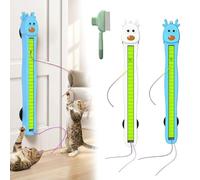 Fyozyon Auto Motion Flying Rope Cat Toy, Wall Mounted Interactive Cat Toy, Flying Rope Design, Hands Free Motion Exercise, Boredom Relief for Indoor Cats (B-2pcs) (A+B)