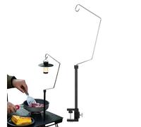 Fyozyon Camping Lamp Pole for Table - Ultra-Light Camping Desktop Light Pole | Aluminum Alloy Pole Hanger Seamlessly Fits Into The Tabletop Opening