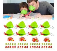 Fyozyon Chameleon Tongue Shooting Game, Frog Tongue Game, Interactive Frog Mask Games, Quick Reflexes and Precision Skill Challenge, Fun and Engaging Family Board Games (8 Pcs)