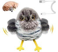 Fyozyon Flapping Bird Cat Toy, 2026 Upgraded Interactive Flying Chirping Bird Toys, USB Rechargeable, Automatic Feather Teaser for Indoor Cats