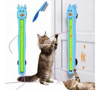 Fyozyon Flying Rope Cat Toy, Automatic Electric Wall Mounted Interactive Cat Toy for Indoor Cats, from Lazy to Crazy, Electric Moving Rope, Boredom Relief & Exercise Toy for Cats (Set B) (#A)