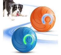 Fyozyon Interactive Dog Ball, 2026 Upgraded Activated Automatic Rolling Balls for Dogs, Self Moving Vibrating Smart Jumping Bouncing and Rotating Pets Toy to Keep Them Busy (New-Orange)