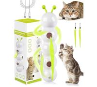Fyozyon Interactive Whack a Worm Cat Toy, Smart Wiggly Caterpillar Cat Toy with Motion Sensor, Suction Cup for Stable Play, USB Rechargeable, for Indoor Cats Training and Daily Play