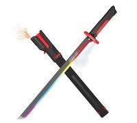 Fyozyon Lightsaber Spark Sword with Mist, 31.5" 8 Color Changing Light Up Cyberpunk Swords Toy, Hit Sound, Pop Up Automatically, for Cosplay, Dueling, Party Display
