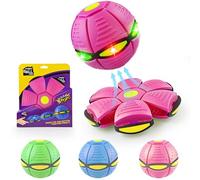 Fyozyon Magic Bouncing Ball 6-Light Dual Form - Pop up, Meta Ball Metaball Transforming Design - Flying Saucer Bouncy - Interactive Bouncing Balls for Parent-Child Interaction