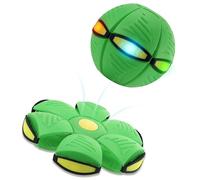 Fyozyon Magic Metaball, Children's Bouncing Ball, Magic Flying Saucer Interactive Pop-Up Transform Toy, Parent-Child Interaction Red Bouncy Ball (Green)