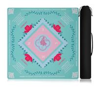 Fyozyon Mahjong Mat for Table Noise Reduction Non Slip Mahjong Table Mat for Playing Card, Blackjack Mahjong Poker,Board Games 31.5"x31.5" Size