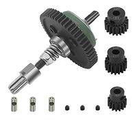 Fyozyon Metal Steel 6878 Differential Gear Complete Slipper Clutch and 32P 15T/17T/19T Pinions Gear Set for Traxxas Slash 4X4 / Stampede 4X4 / Rustle 4X4 Replace 6878