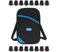 Fyozyon Neck Wallet, RFID Blocking Passport Holder, Easy to Conceal Travel Pouch, Black (One Size,Blue)