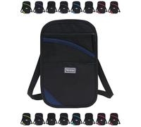 Fyozyon Neck Wallet, RFID Blocking Passport Holder, Easy to Conceal Travel Pouch, Black (One Size,Navy Blue)