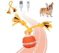 Fyozyon Power Tail 2.0 Dog (cat) Toy, Interactive Dog (cat) Toys with Motion Activated, Squeaky Toy Active Rolling Ball, Smart Jumping Ball for Cat, for Small Medium (Blue 3) (Orange 1)