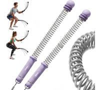 Fyozyon Saker Adjustable Ropeless Battle Ropes 2026|Cordless Weighted Training Ropes for Home Gym|Portable Exercise Equipment for HIIT,Strength,Full Body Workout-3 lbs|Men,Women (Black) (Purple)