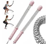 Fyozyon Saker Adjustable Ropeless Battle Ropes 2026|Cordless Weighted Training Ropes for Home Gym|Portable Exercise Equipment for HIIT,Strength,Full Body Workout-3 lbs|Men,Women (Black) (Pink)