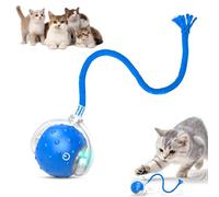 Fyozyon Tiny Fetch Dog Toy, Tinyfetch Interactive Dog Cat Toys Balls with Birdsong, 360° Smart Automatic Rolling Electric Dog Ball Toy, Fast Moving Balls Toys for Pets (red)