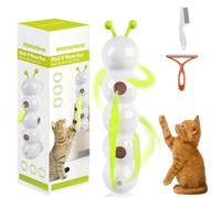 Fyozyon Whack a Worm Post Cat Toy, 2026 New Caterpillar Cat Toy Interactive, Smart Sensor Cats Toys Caterpillar with Suction Cup for Active Indoor Play