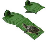 fypuda Turtle Resting Basking Platform, Turtle Climbing Ladder Ramp, Foldable Tortoise Resting Terrace for Frog Terrapin Reptile Amphibian Habitat Hideouts Floating Tank Décor (Large)