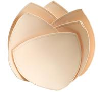 Fypxd 3 Pairs Bra Pads Inserts,Sewn Push Up for Sports Bra Cup,Removable Bra Inserts Enhancers for Dresses Swimsuits Bikini, Beige, E/F/G