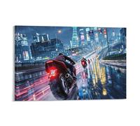 FYQTCIAN Canvas Wall Art, Pictures for Living Room And Bedroom, Motorcycle, Moto Framed Prints for Walls, Print for Special Occasions Ready To Hang 20x30inch(50x75cm)