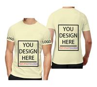 Fyralune Personalised T Shirts & Bulk Custom Shirts Unisex Fit, Add Logo/Photo/Text- Design Your Own Printed for Men & Women T-Shirts,Great Personalised Gifts for Any Occasion Cream