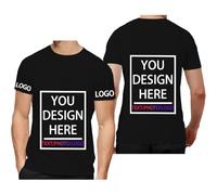 Fyralune Personalised T Shirts & Bulk Custom Shirts Unisex Fit, Add Logo/Photo/Text- Design Your Own Printed for Men & Women T-Shirts,Great Personalised Gifts for Any Occasion Black