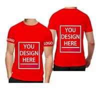 Fyralune Personalised T Shirts & Bulk Custom Shirts Unisex Fit, Add Logo/Photo/Text- Design Your Own Printed for Men & Women T-Shirts,Great Personalised Gifts for Any Occasion Red