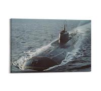 FYRCO Naval Warships Posters Russian Strategic Nuclear Submarine Gale of The North Decorative Painting Canvas Poster 08x12inch(20x30cm)