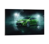 FYRCO USA Sport Car Poster Green Focus RS MK2 Racing Car Decorative Painting Canvas Poster 08x12inch(20x30cm)
