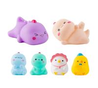 Fyrdyn Bath Toy - Colorful Bathtub Pool Toy | Water Float, Preschool Floating Squeaky, Baby Wash Shower for Toddler Shower Party Favors