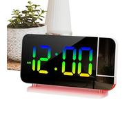 Fyrdyn Digital Alarm Clock | LED Display - Projection LED Alarm Clock,for Kitchens Kid Room Desk Nightstand Table Bedside Home