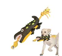 Fyrdyn Dog Chew Plush Toys - Crocodile-And-Duck Teething | Dog Chew Plush Toy with Squeaker,for Indoor Outdoor Throwing Tossing Yard Garden Camping Living Room Balcony