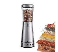 Fyrdyn Electric Pepper Grinder | 5 Adjustable Gears Pepper Grinder - Stainless Steel Automatic Mill for Salt - for Apartment Kitchen Dormitory Hotel Restaurant Rental