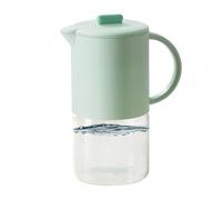 Fyrdyn Glass Pitchers with Handle and Lid - 1500ml Beverage Pitcher - Airtight Dispenser for Tea Coffee Cocktails Hot Cold Beverage Liquid Storage Fridge Party Drink