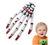 Fyrdyn Halloween Skeleton Hair Clips - Goth Hair Accessories - Eyeball Fashion Punk Rock Devil Claw, Unique For Party, Kids & Adults, Cosplay Costume, Halloween