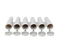 Fyrdyn Homemade Pop Molds | 6-Cavity Silicone Pop-Making Mold - Non-Stick Ice Lolly Making Tool for Juice Fruit Jelly Jam Pudding Yogurt