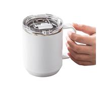 Fyrdyn Insulated Cup - Vacuum Insulated Coffee Tumbler Thermal Cups,Leakproof Induction Heating 460ml Container for Camping Office School Sports Travel Hot Cold Coffee Tea Beverage